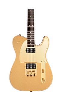 Squier J5 Signature Telecaster Electric Guitar in Front Gold